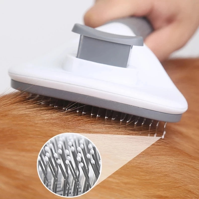 Pet Cat Dog Brush Self Cleaning Slicker Brush