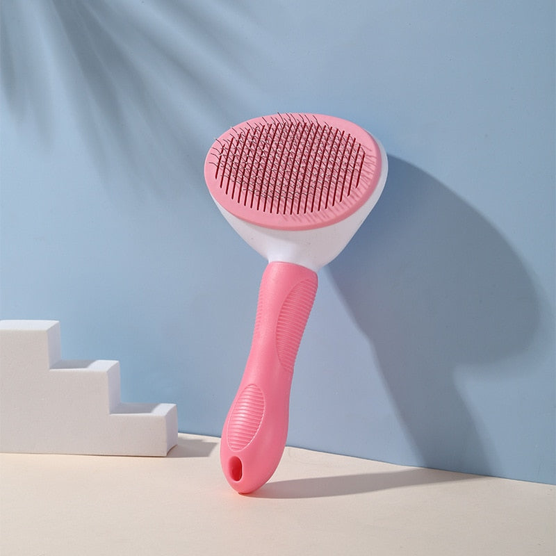 Pet Cat Dog Brush Self Cleaning Slicker Brush