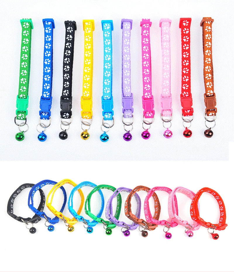 Colorful Cute Bell Collar Adjustable Buckle Cat Collar Pet Supplies