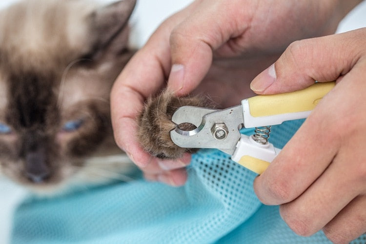 Mesh Cat Grooming Bath Bag