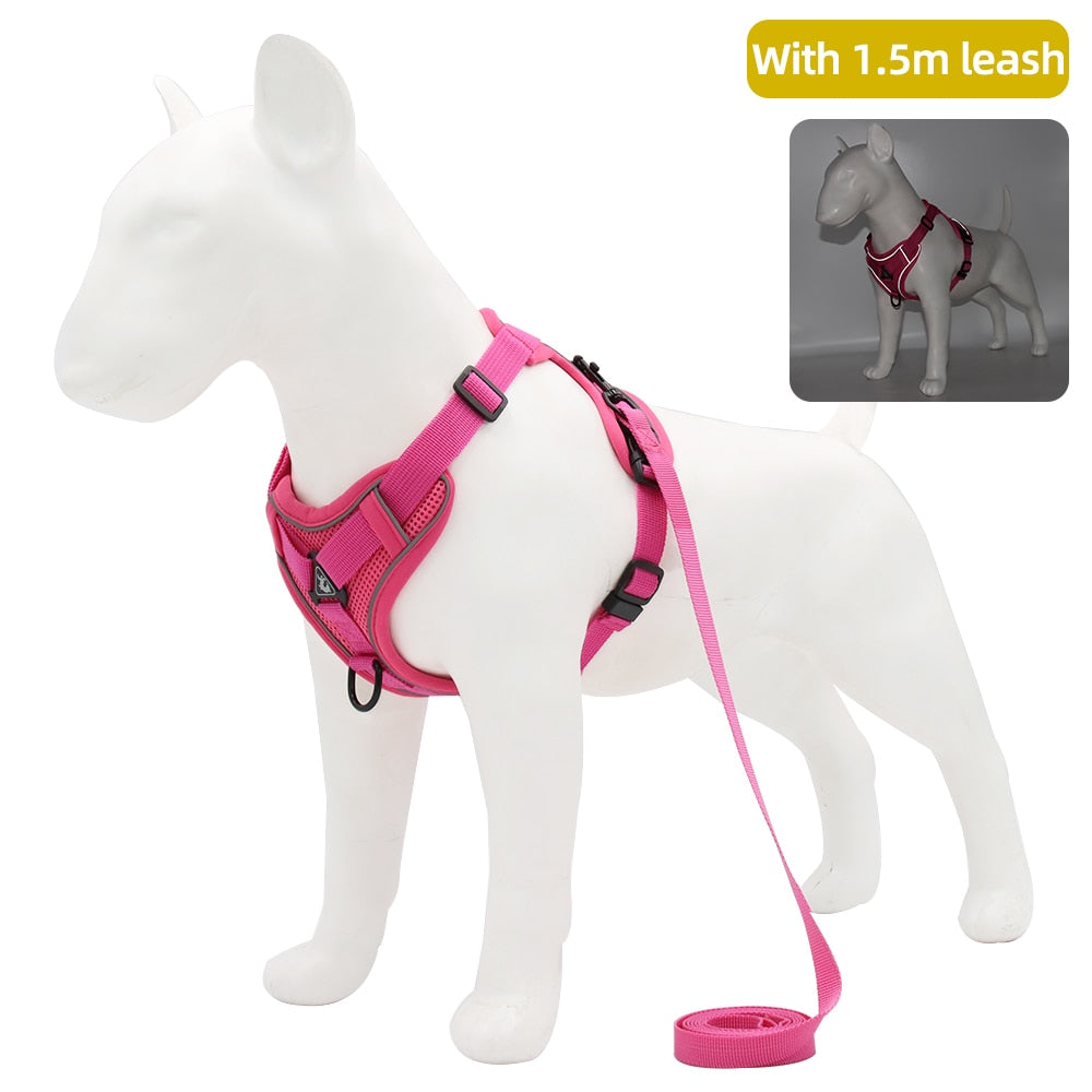 Adjustable Reflective Traction Leash Set