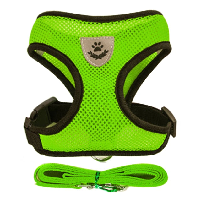 Cat Harness Adjustable Vest Walking Lead Leash For Puppy Dogs Collar