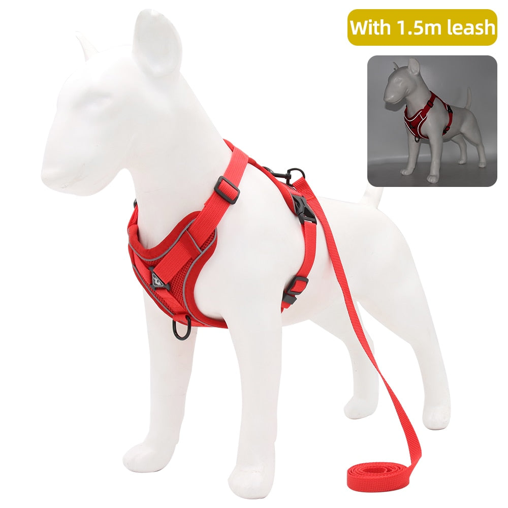 Adjustable Reflective Traction Leash Set