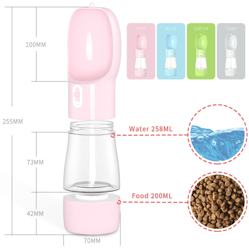 Portable Pet Multifunction Water Bottle