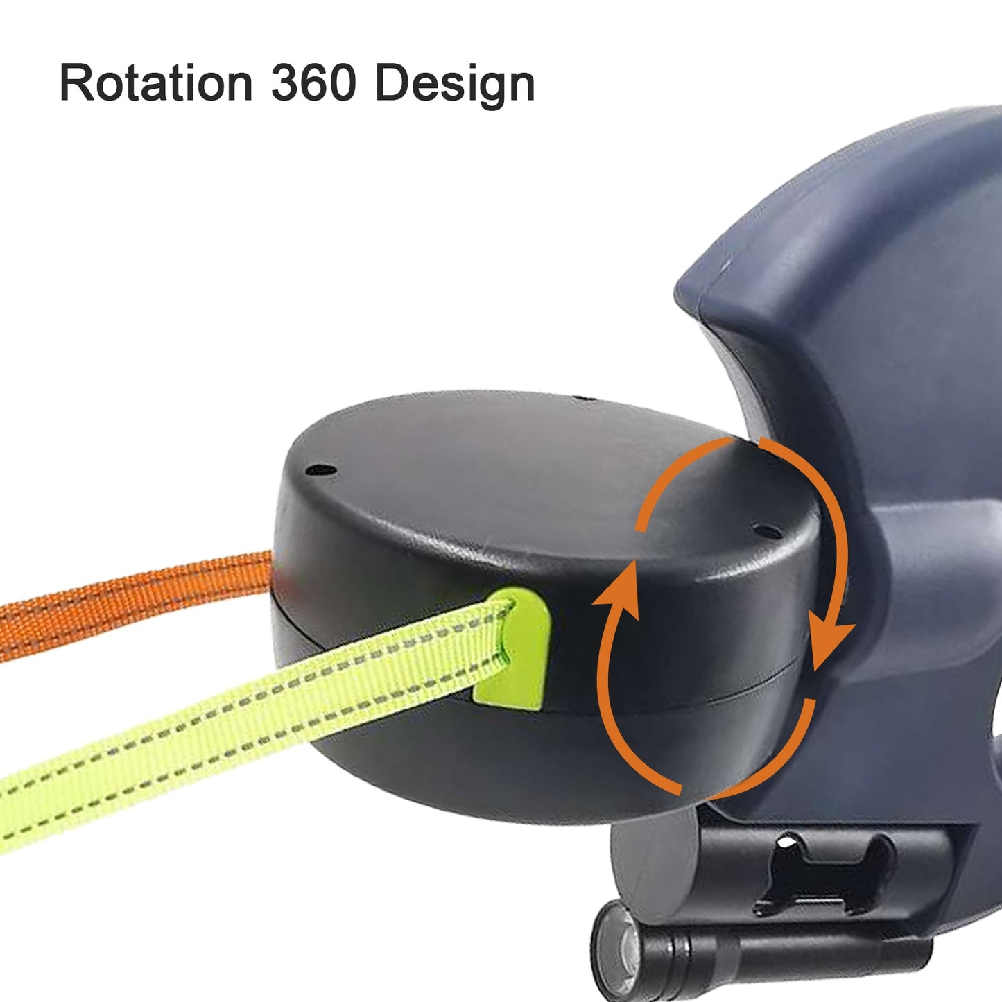 Automatic Reflective Double-Ended Leash Lead