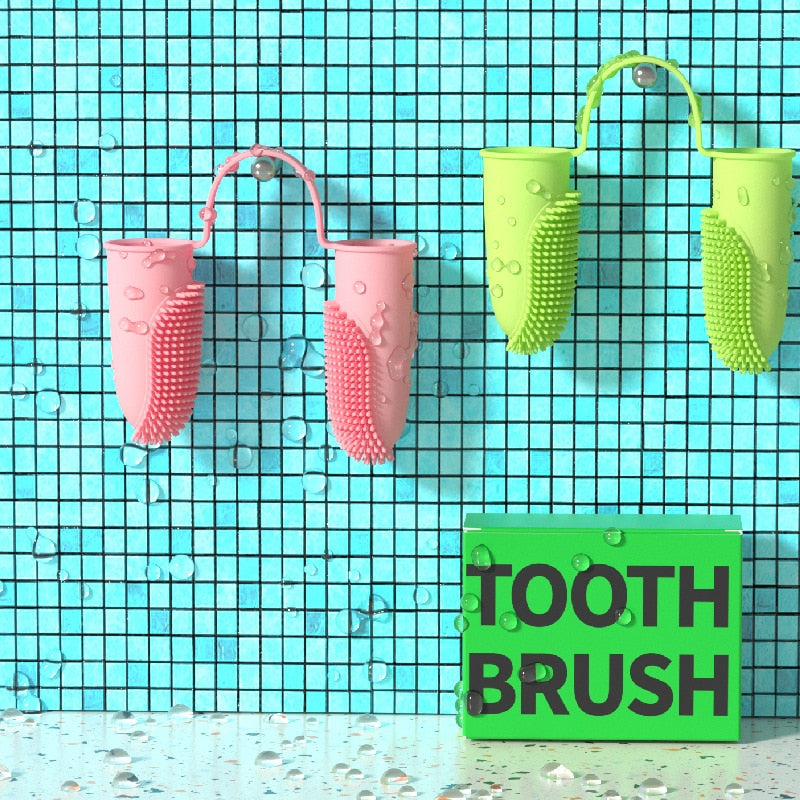 Dog Super Soft Pet Finger Toothbrush Teeth Cleaning Bad Breath Care