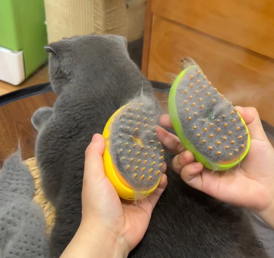 Steam Calm Brush™ - 3 In 1 Spray & Shine Pet Steamy Hair Removal Comb Massager