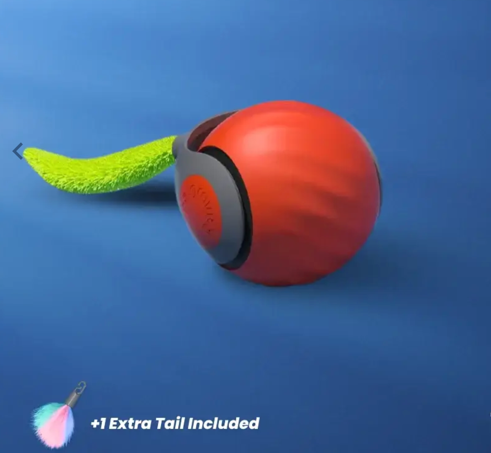TwistTail™Interactive Pet Toy Ball USB Rechargeable Automatic Moving Rolling Ball