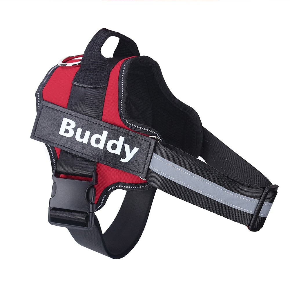 Personalized Dog Harness NO PULL Reflective Breathable Adjustable Pet Harness