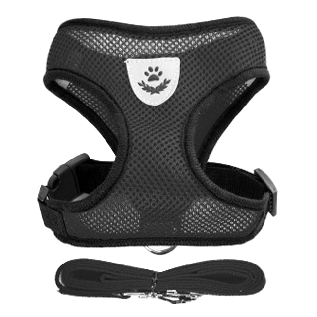Cat Harness Adjustable Vest Walking Lead Leash For Puppy Dogs Collar