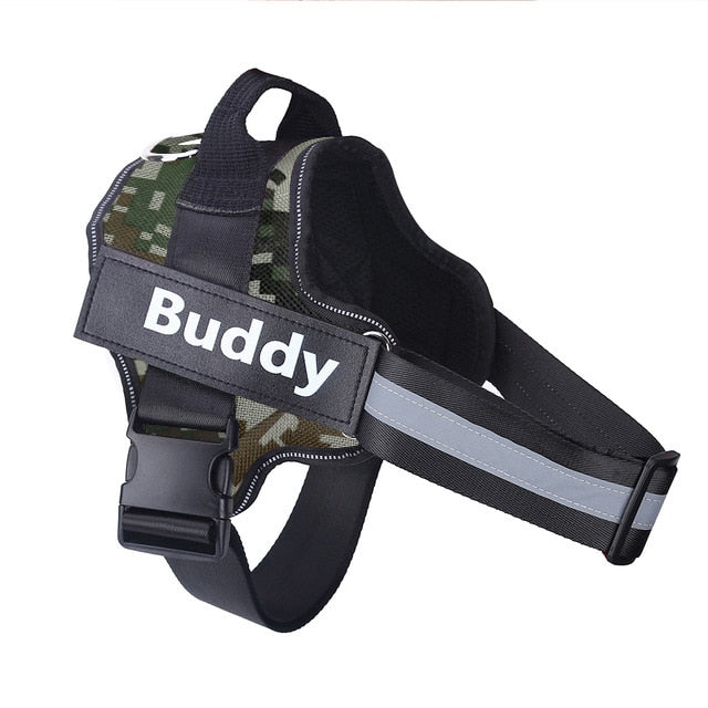 Personalized Dog Harness NO PULL Reflective Breathable Adjustable Pet Harness
