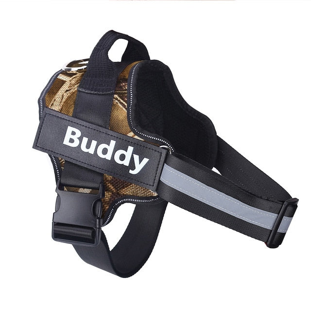 Personalized Dog Harness NO PULL Reflective Breathable Adjustable Pet Harness