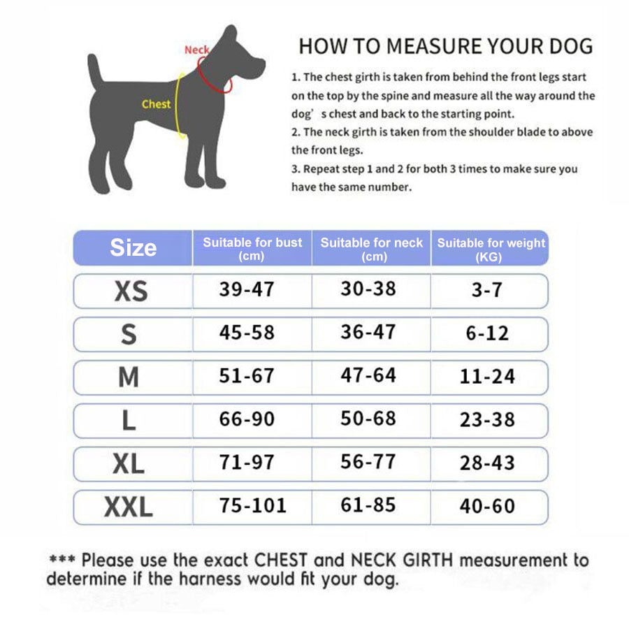 Personalized Dog Harness NO PULL Reflective Breathable Adjustable Pet Harness