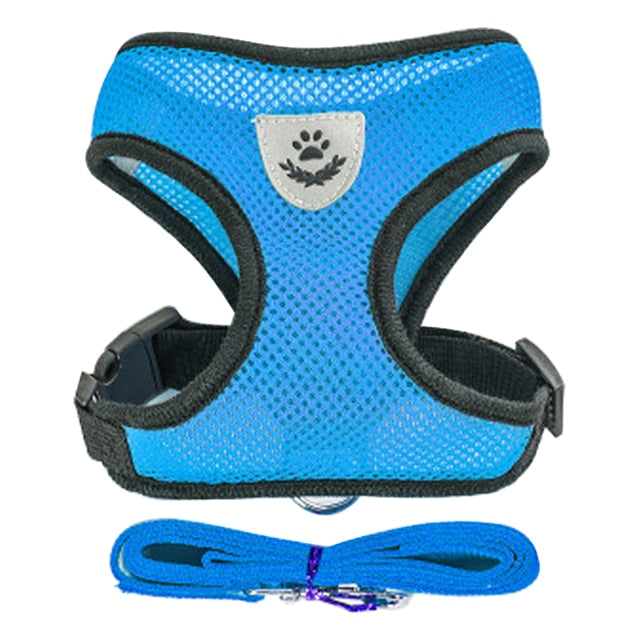 Cat Harness Adjustable Vest Walking Lead Leash For Puppy Dogs Collar