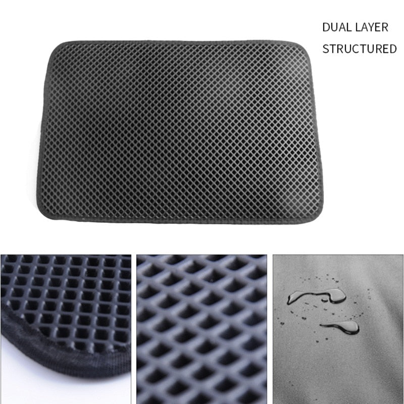 Pet Cat Litter Mat Double Layer Pet