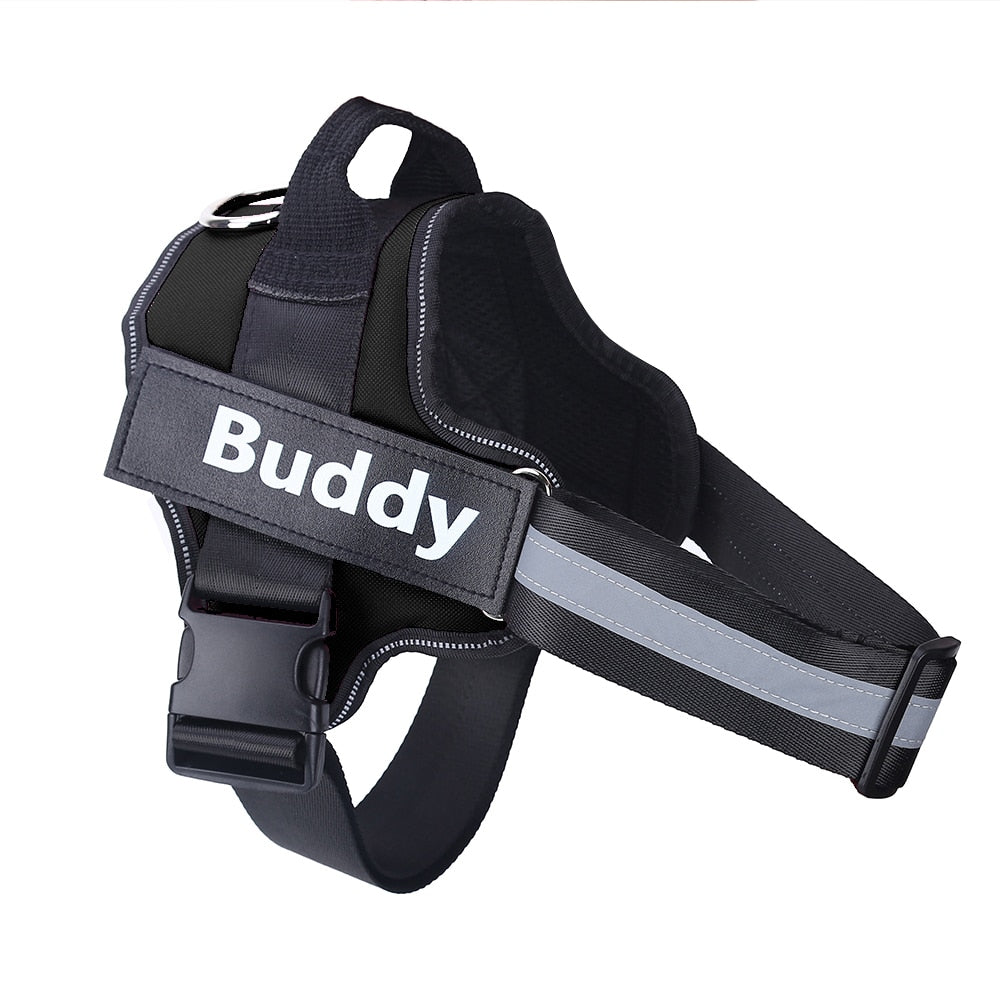 Personalized Dog Harness NO PULL Reflective Breathable Adjustable Pet Harness