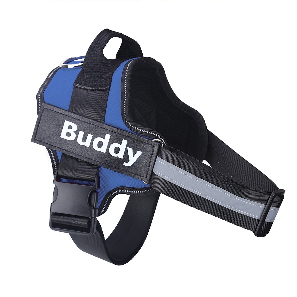 Personalized Dog Harness NO PULL Reflective Breathable Adjustable Pet Harness