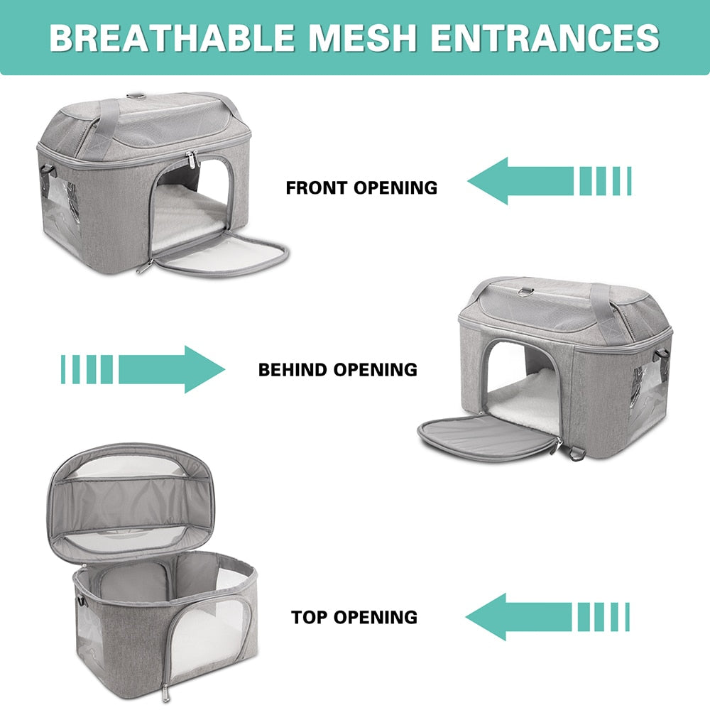 Breathable Pet Portable Foldable Carrier