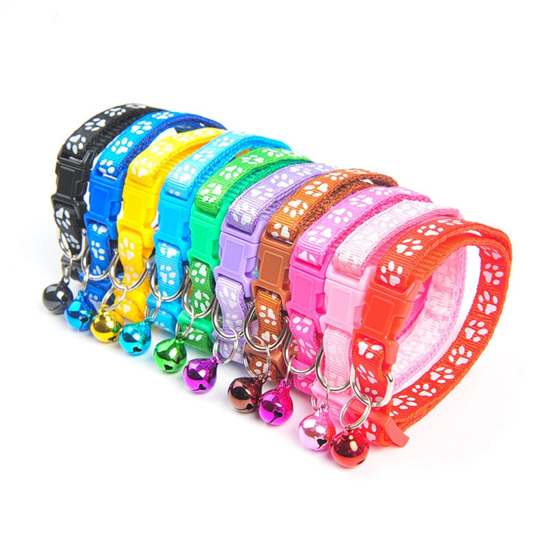 Colorful Cute Bell Collar Adjustable Buckle Cat Collar Pet Supplies