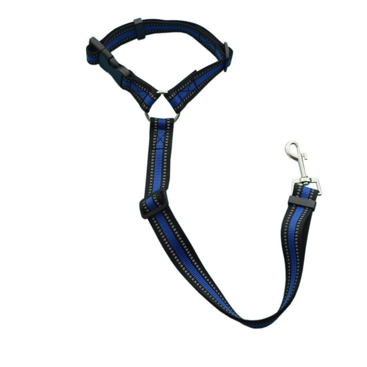 Solid Color Two-in-one Pet Car Seat Belt