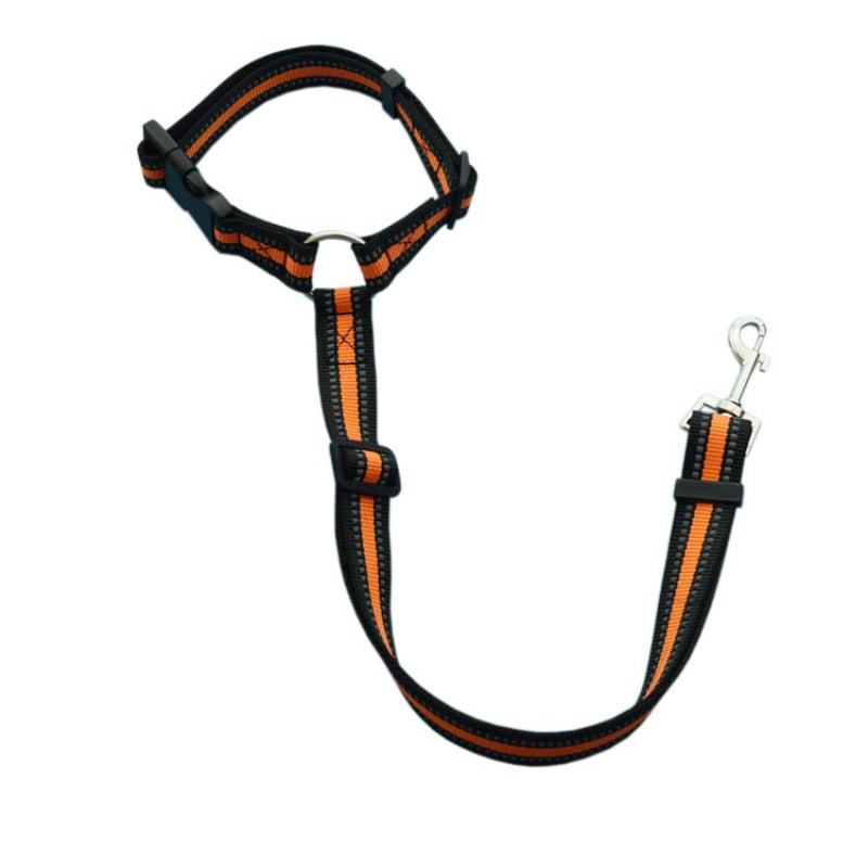 Solid Color Two-in-one Pet Car Seat Belt