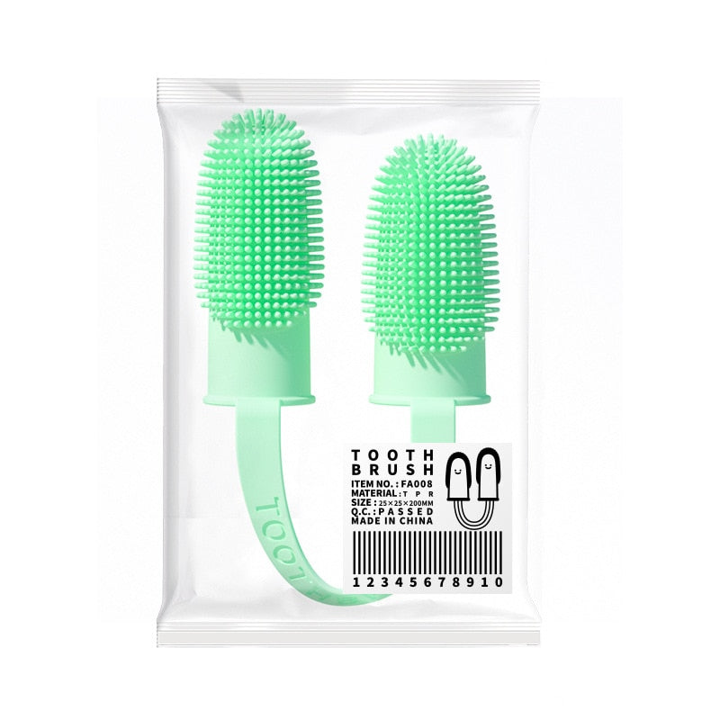 Dog Super Soft Pet Finger Toothbrush Teeth Cleaning Bad Breath Care