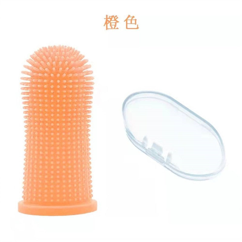 Dog Super Soft Pet Finger Toothbrush Teeth Cleaning Bad Breath Care