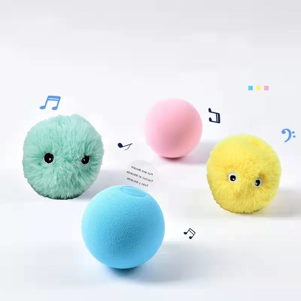 Smart Cat Toys Interactive Ball Plush Electric Catnip Training