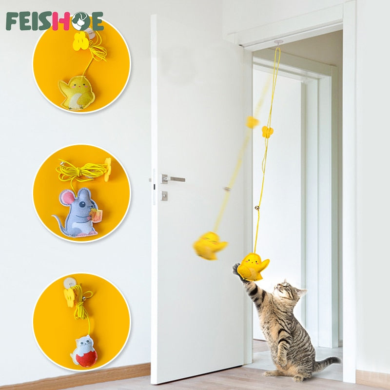 Interactive Cat Toy Hanging Simulation