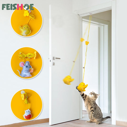 Interactive Cat Toy Hanging Simulation