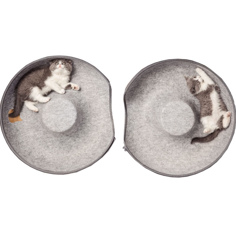 Donut Pet Cat Tunnel Interactive Play Toy Cat bed