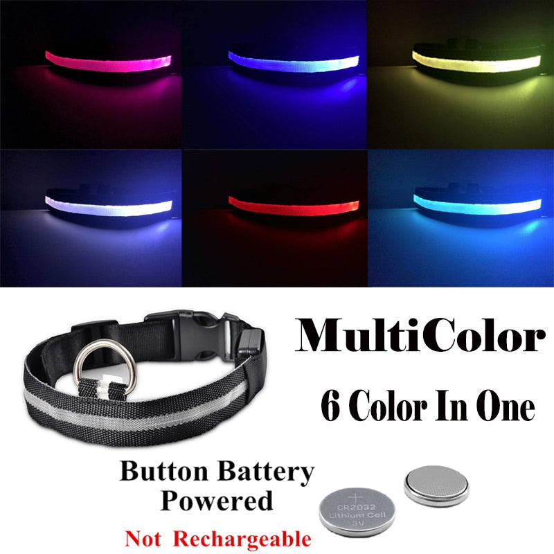 USB Rechargeable Pet Dog LED Collar