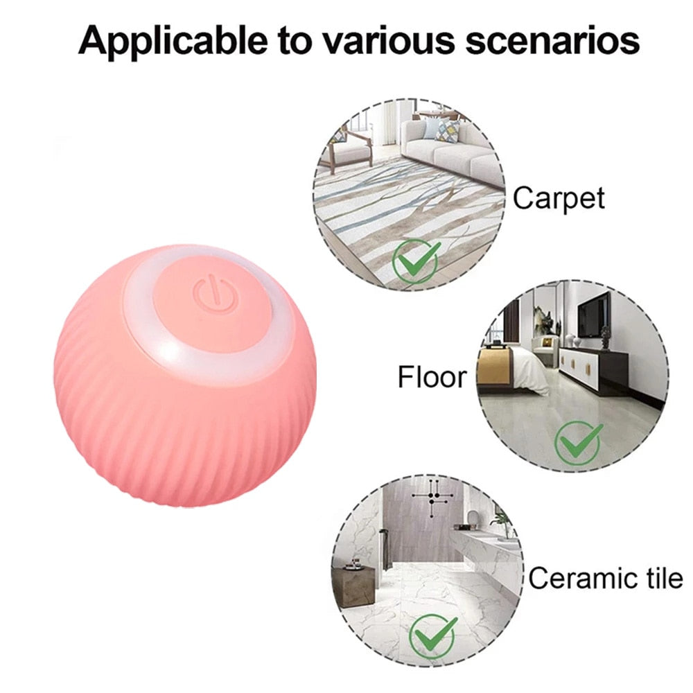 Smart Cat Toys Automatic Rolling Ball Electric Cat Toys Interactive For Cats