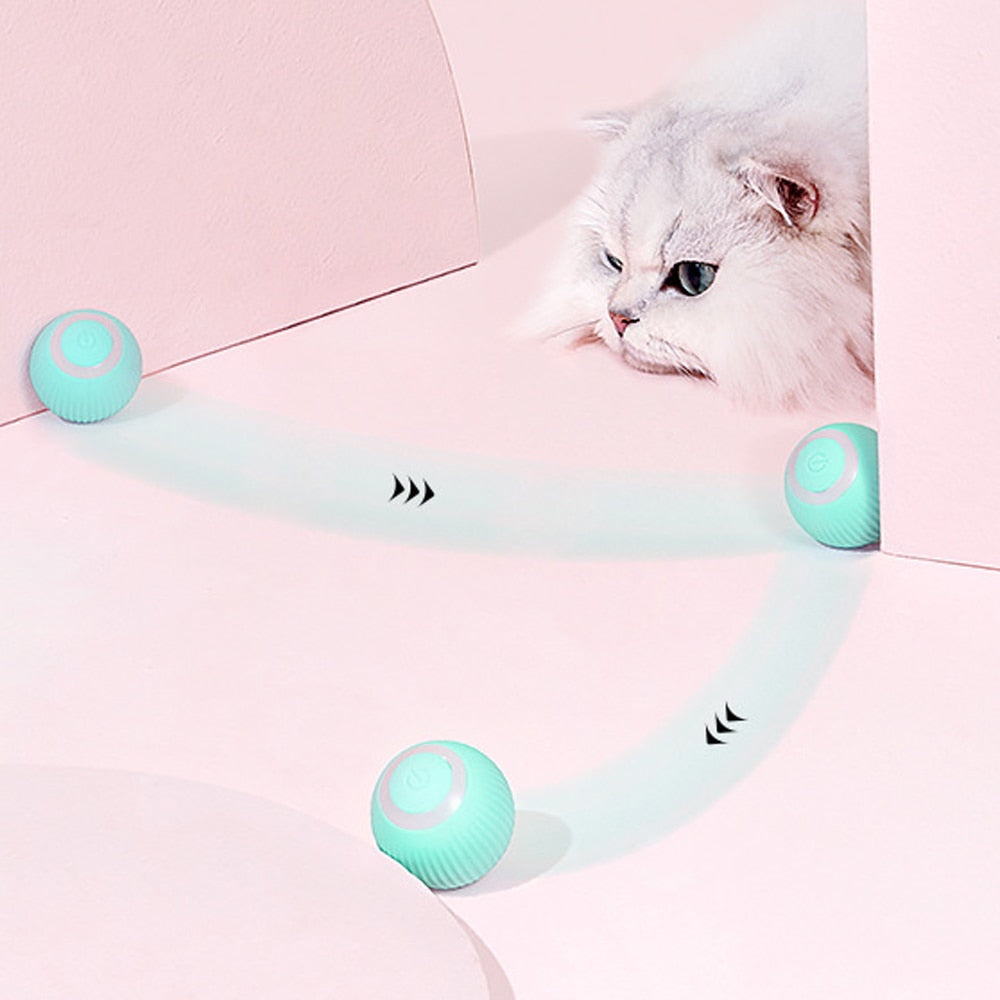 Smart Cat Toys Automatic Rolling Ball Electric Cat Toys Interactive For Cats