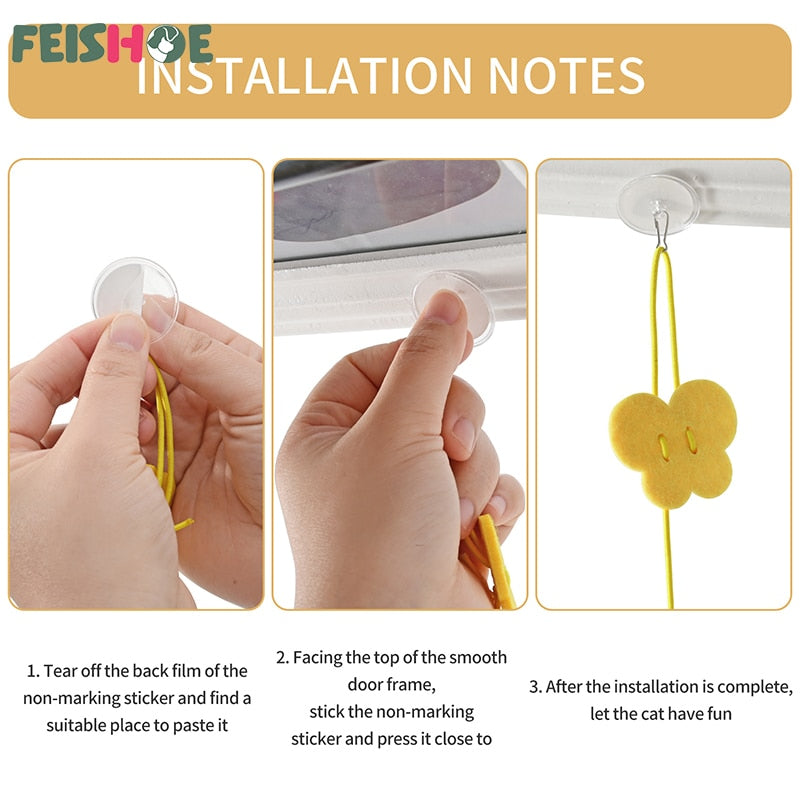 Interactive Cat Toy Hanging Simulation