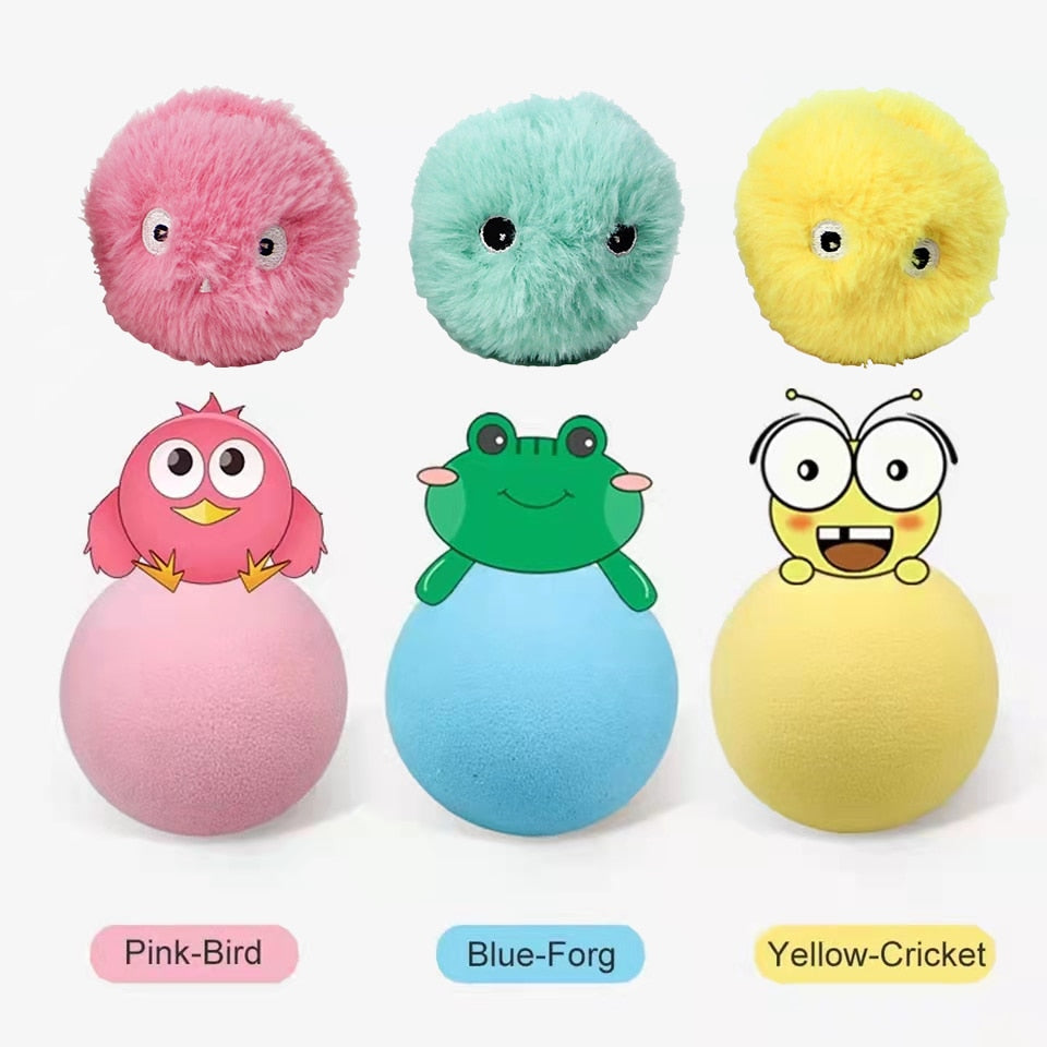 Smart Cat Toys Interactive Ball Plush Electric Catnip Training