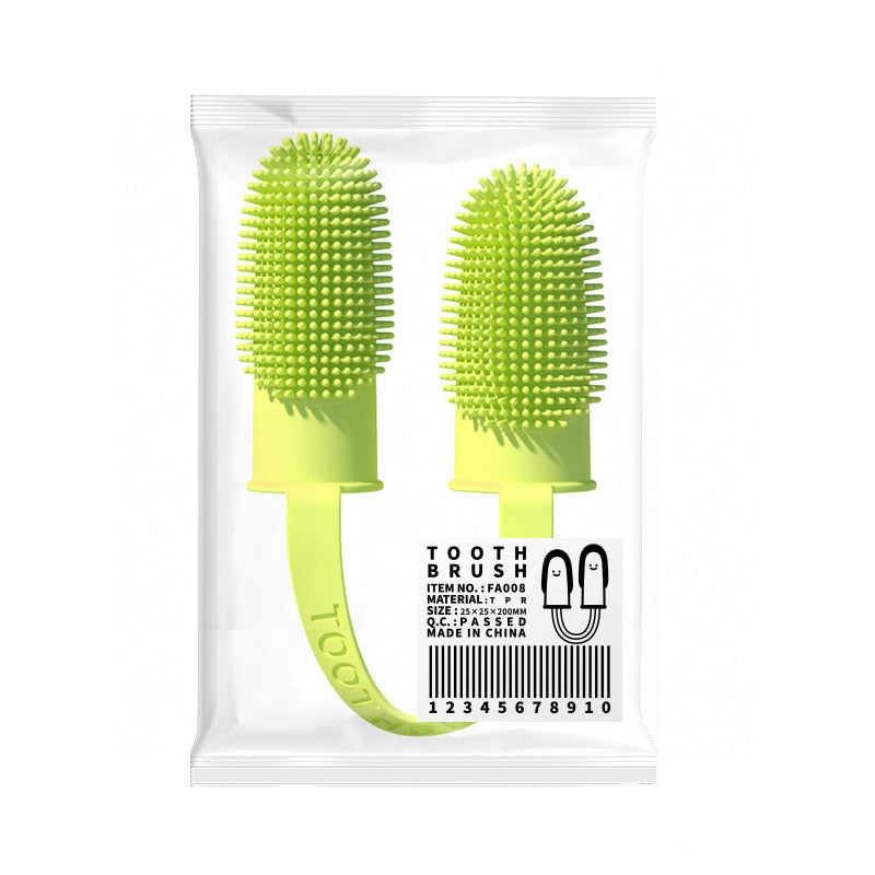 Dog Super Soft Pet Finger Toothbrush Teeth Cleaning Bad Breath Care